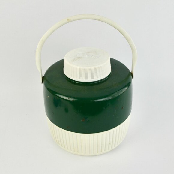 Vintage Coleman Green Metal Plastic Cooler Beverage 1 Gallon - Picture 5 of 8